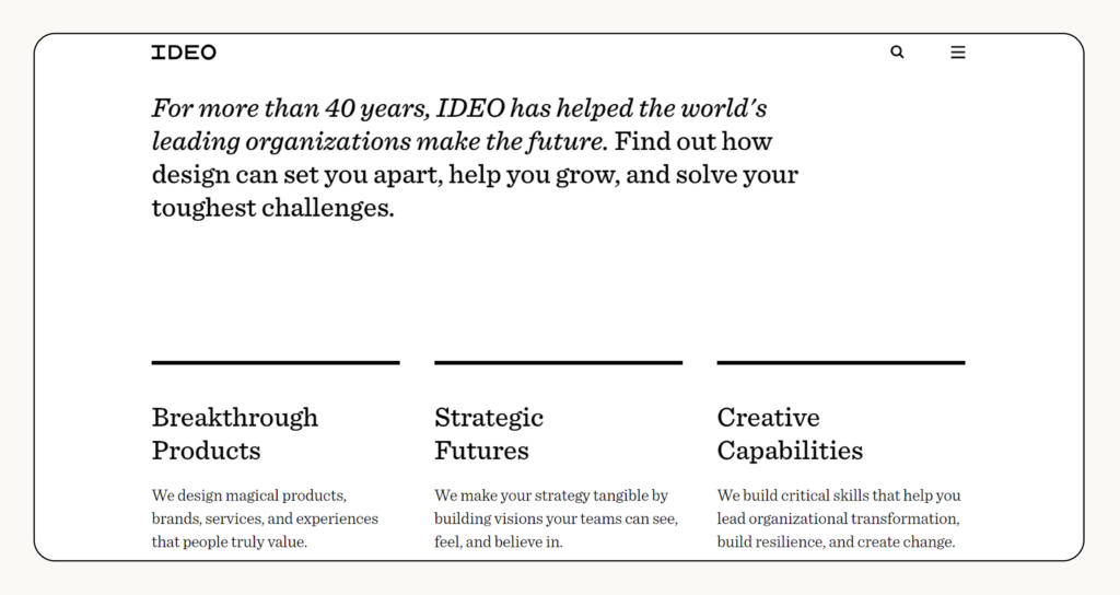 IDEO design