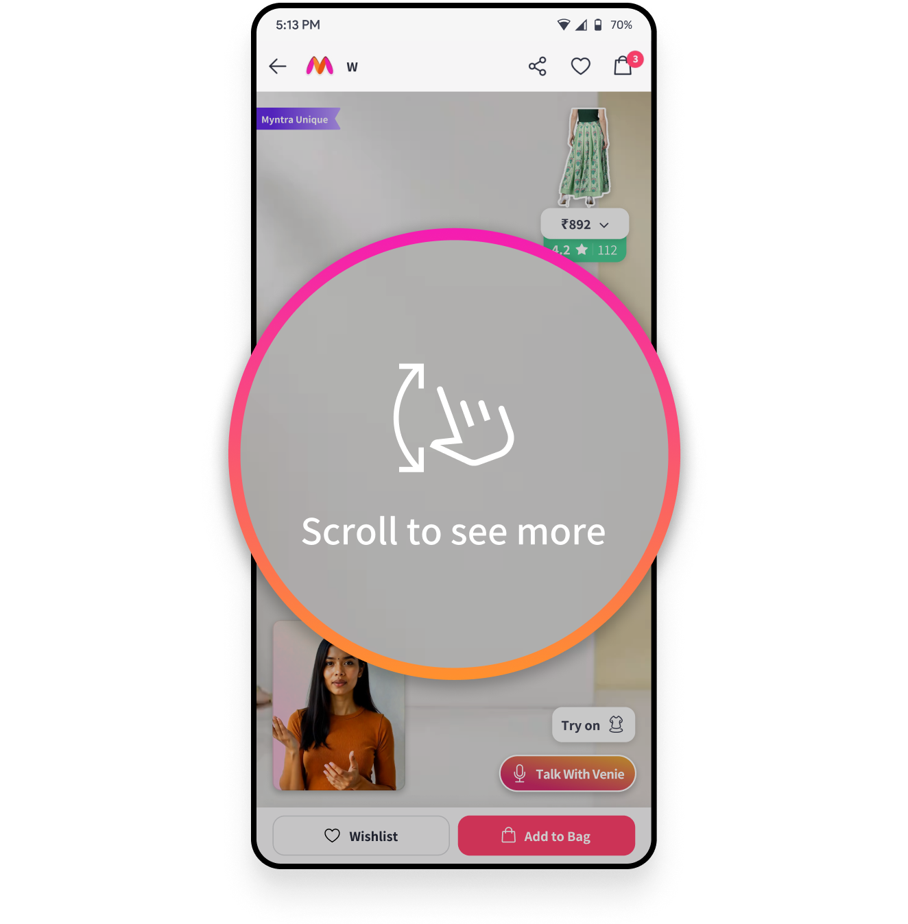 Short Form Video Engagement - Myntra App